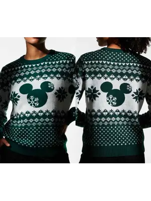 Cotton Division Disney Mickey Mouse Christmas Sweater Size M