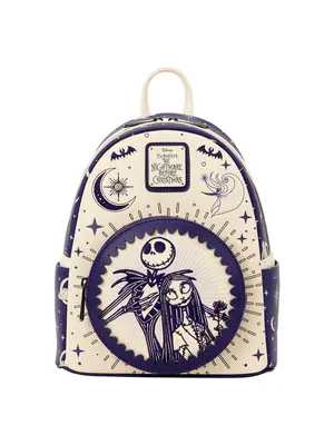 Loungefly Disney NBX Jack Skellington & Sally Night Sky Mini Backpack Loungefly