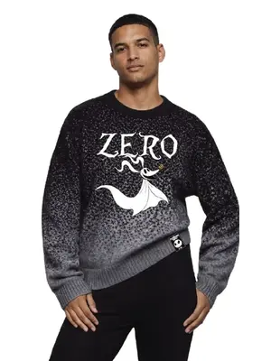 Cotton Division Disney Nightmare Before Christmas Zero Men Christmas Sweater (S)