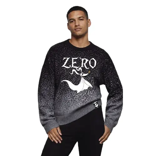 Cotton Division Disney Nightmare Before Christmas Zero Men Christmas Sweater (S)