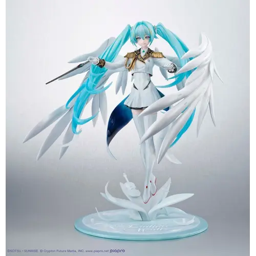 Megahouse Gundam X Hatsune Miku Lucra Miku x Wing Gundam Zero Statue 27cm