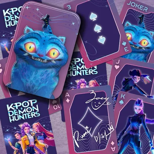 Paladone K-POP Demon Hunters Derpy Playing Cards in Tin