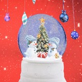 Digital Printed Panel Snowball Cotton Jersey