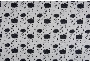 Mi & Joe French Terry Rainclouds Grey Melange