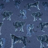 Jogging printed double face Tiger Blue