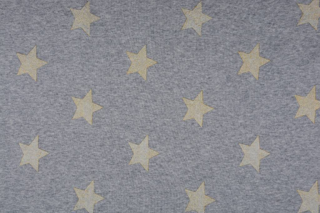 Jogging Alpenfleece Ster met glitter Grijs-Goud