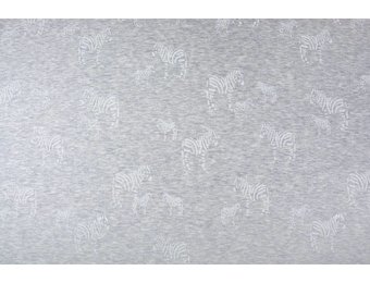 Sweatstoff Alpenfleece Zebra Gold Glitzer Silber