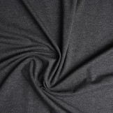 Cotton Jersey Donker grijs Melange