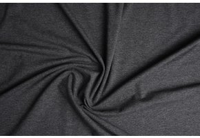 Cotton Jersey Donker grijs Melange