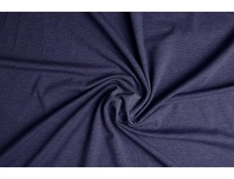 Baumwolljersey Dunkeljeans Melange