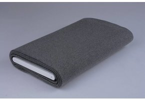 Bündchenstoff Dunkelgrau Melange