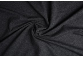 French Terry Donker Grijs Melange