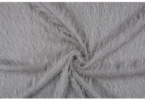 Plüschiger Partystoff Silber