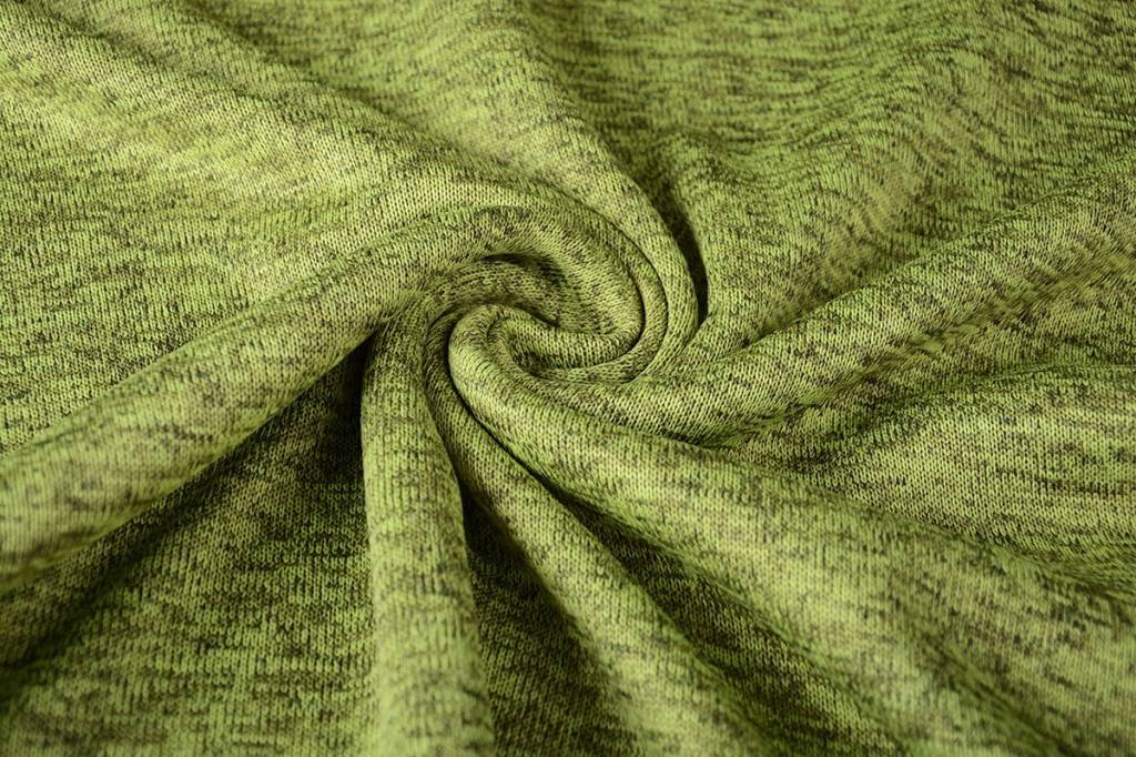 Knitted Fleece 3-Tone Dark Lime - YES Fabrics