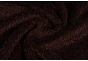 Muishaar fleece Donker bruin