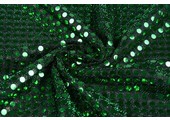 Sequins on Lurex Dark Green