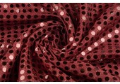 Sequins on Lurex Bordeaux