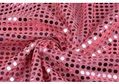 Sequins on Lurex Old Pink