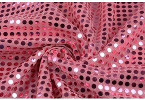 Sequins on Lurex Old Pink