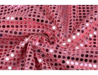 Pailletten auf Lurex Altrosa