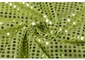 Sequins on Lurex Lime