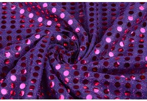 Pailletten auf Lurex Lila