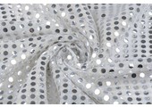 Sequins on Lurex Silver