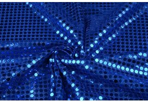 Pailletten auf Lurex Kobaltblau