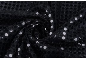 Sequins on Lurex Black