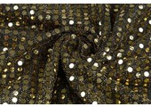 Sequins on Lurex Black-gold
