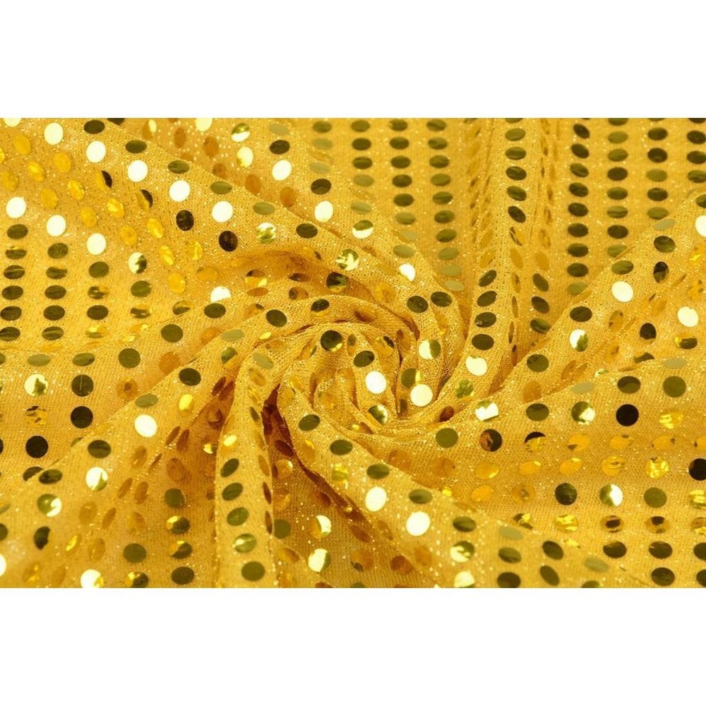 Sequins on Lurex Gold-gold - YES Fabrics