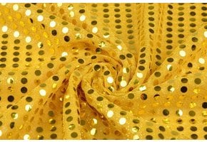 Sequins on Lurex Gold-gold