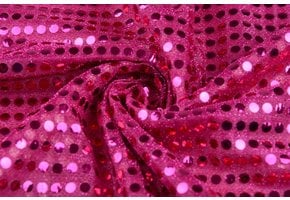 Sequins on Lurex Fuchsia