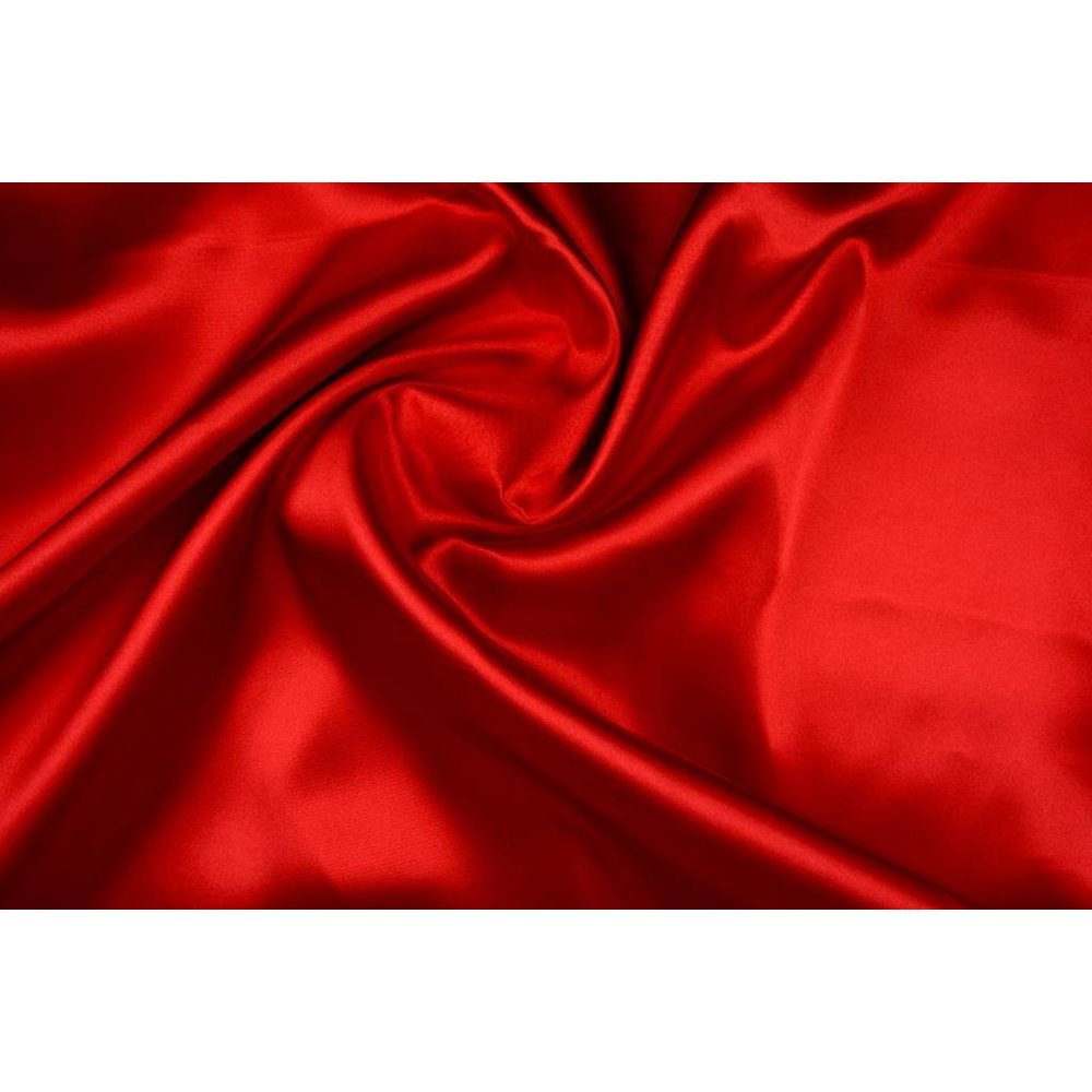 Poly Satin Red - YES Fabrics