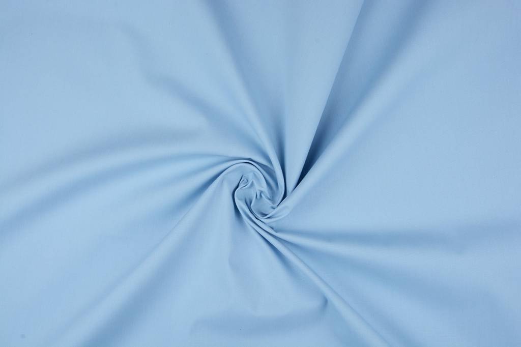 Popeline Hellblau
