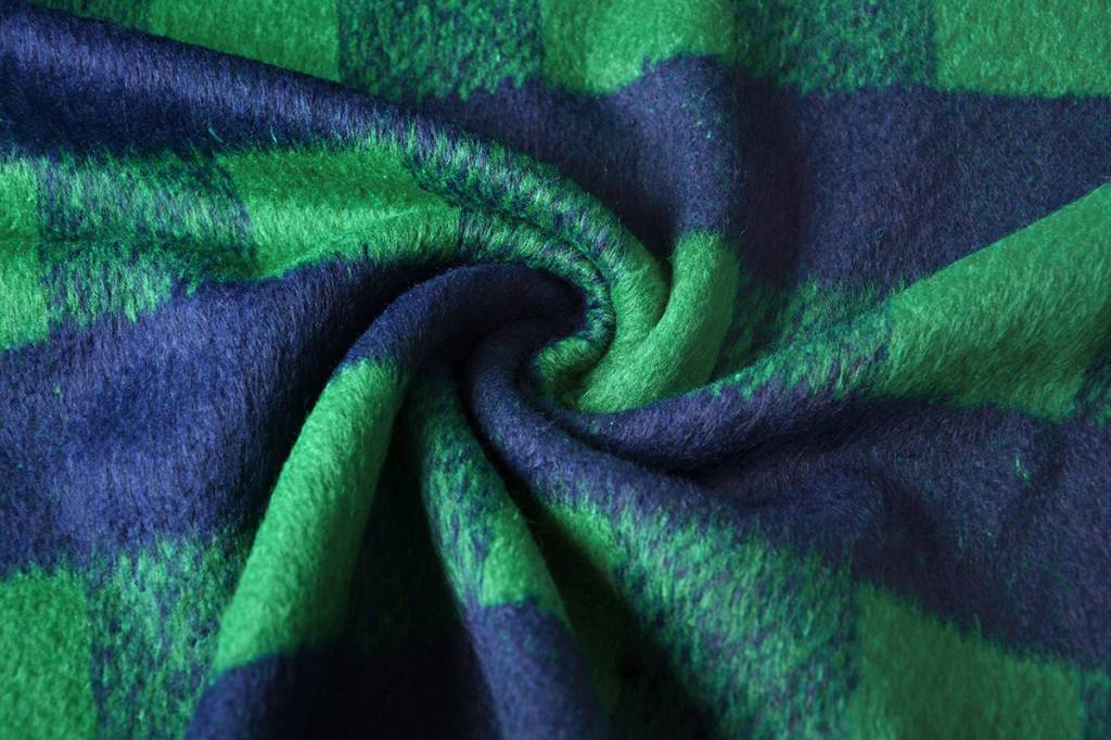 Woolen fabric Tartan Green