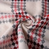 Woolen fabric Tartan Red