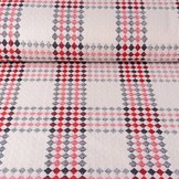 Wollen stof Geruit rood
