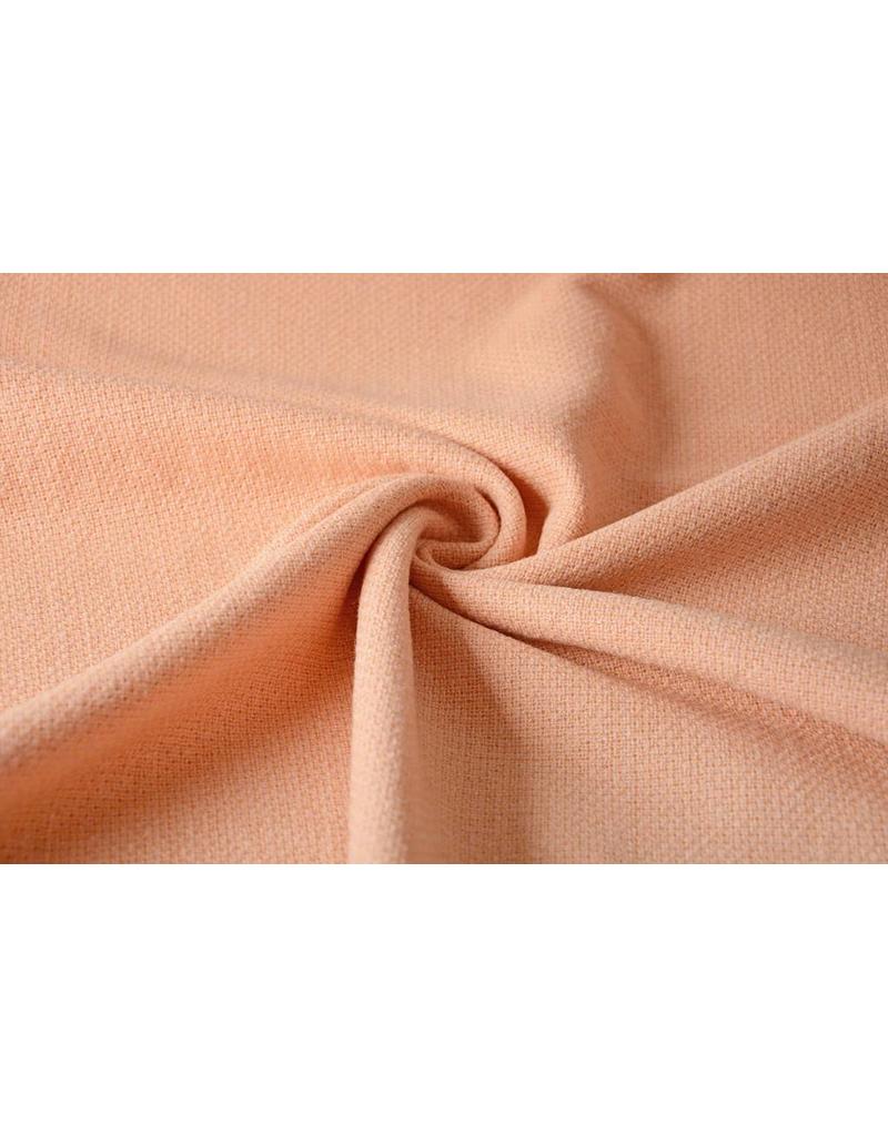 Woolen fabric Peach Lurex YES Fabrics