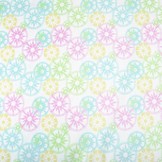 Stretch Katoen Ster in cirkel Roze Multi