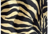 Velboa zebraprint Black-Sand