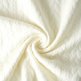 Gebreide kabel stof tricot Creme