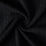 Knitted Cable fabric tricot Black