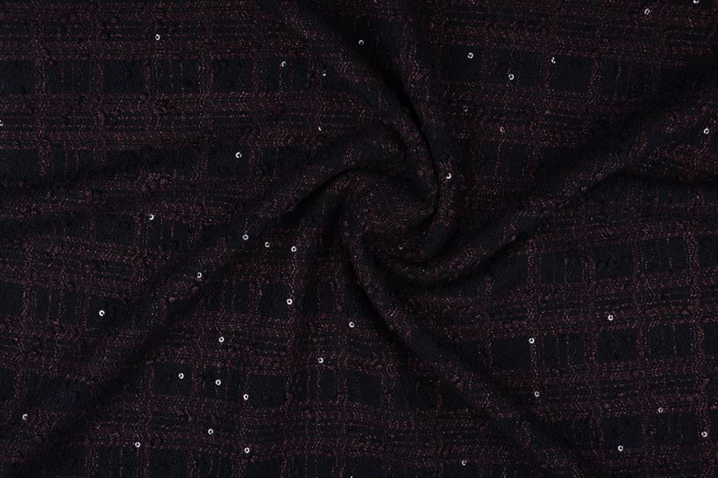 Bouclé small Sequins Bordeaux