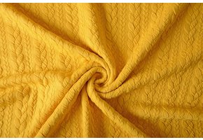 Gebreide kabel stof tricot Oker