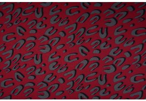 Jogging printed Bordeaux