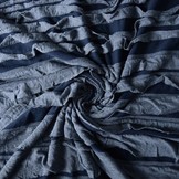 Jersey Lagensaum Marineblau