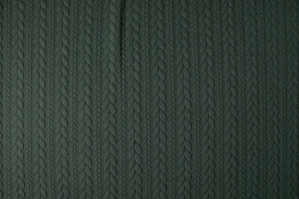 Knitted Cable fabric tricot Army Green