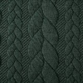 Strickstoff Zopfmuster Jersey Armeegrün