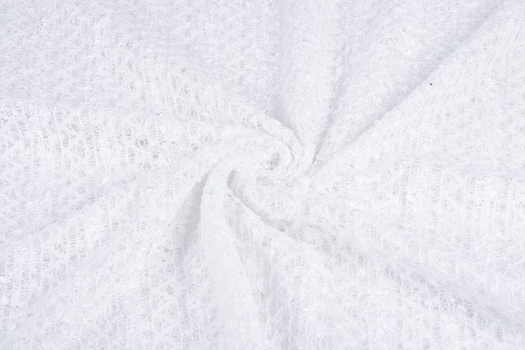 Lace sequins White